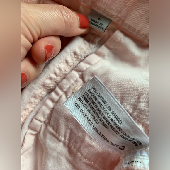 Simple Pale Pink Cotton Shorts, Size 6 - Picture 6 of 16